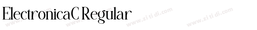 ElectronicaC Regular字体转换